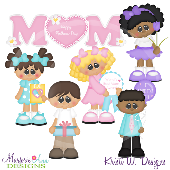 A Gift For Mom Cutting Files-Includes Clipart - Click Image to Close